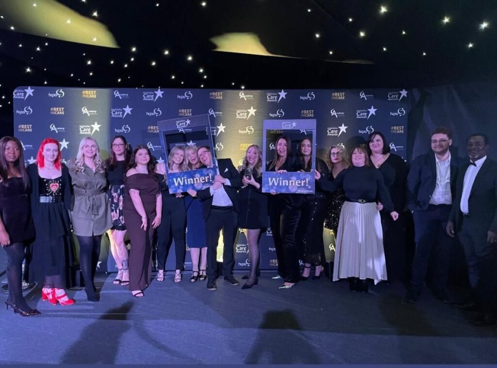 The Anchusa Care team at the HCPA Awards 2024